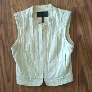 BCBG Max Azria leather vest.